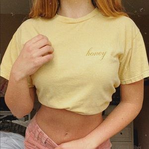 Yellow Brandy Melville Tee